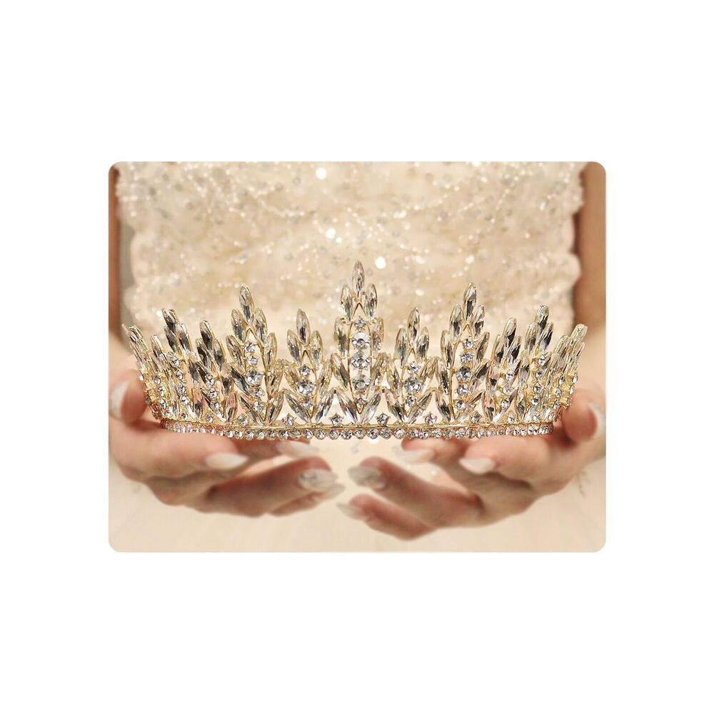 2494 Crystal Bride Wedding Tiara Crown Elegant Royal Queen Crown Headband